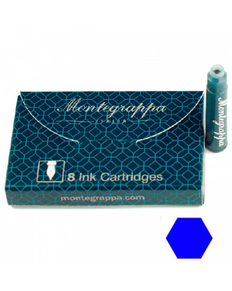 Montegrappa IA00C0EB Картридж для РП синий упаковка (8шт)