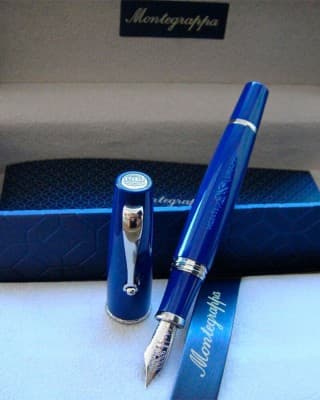 Montegrappa MONTE-D-FP-M ручка перьевая Мтемно-синий смола/сталь