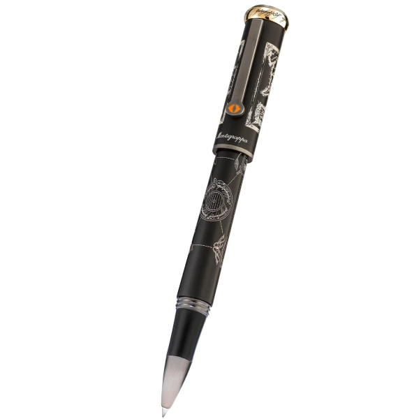 Montegrappa ISLORRME ручка роллер,черная смола-нержав.сталь