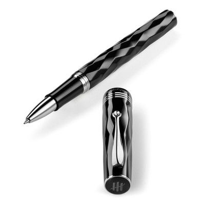 Montegrappa ISRBTRIC ручка роллер, черная смола-нержавеющая сталь