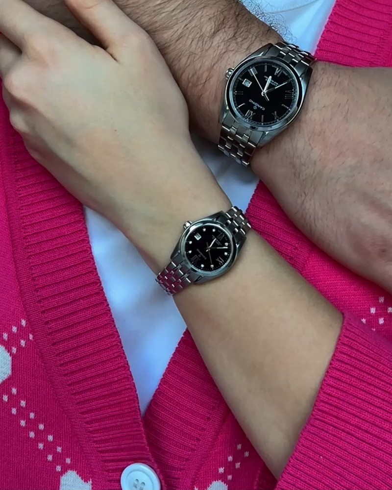 КОМПЛЕКТ ПАРНЫХ ЧАСОВ CANDINO AUTOMATIC черные