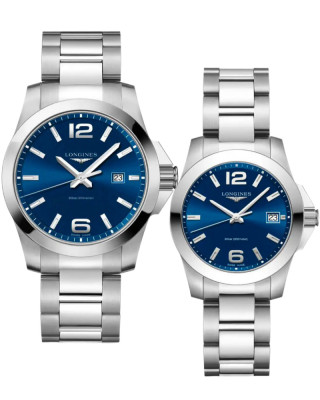 КОМПЛЕКТ ПАРНЫХ ЧАСОВ Longines Conquest