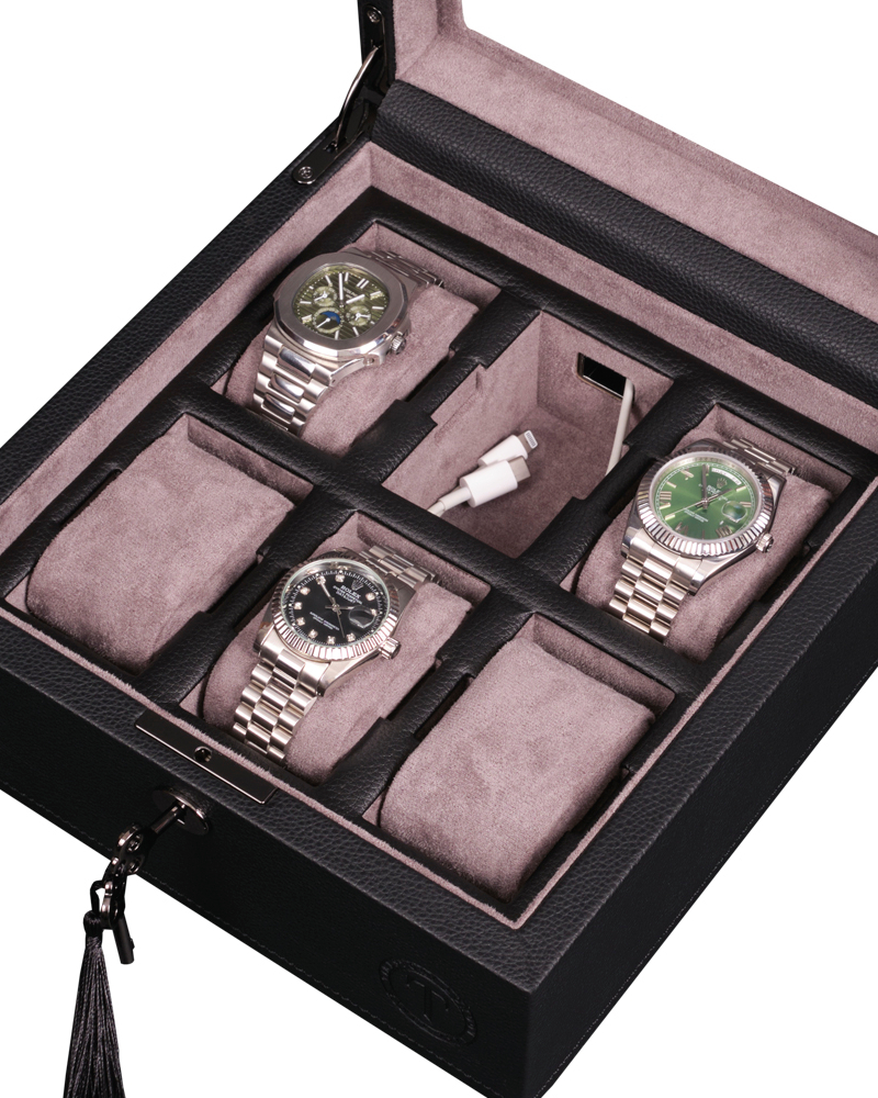 Шкатулка для хранения 6-ти часов BADGE BOX 06B Шкатулка для хранения 6-ти часов BADGE BOX 06B