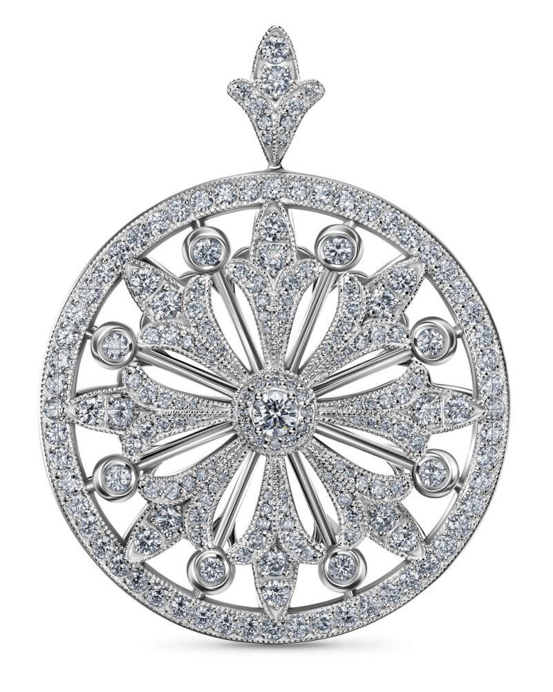 Alrosa Diamonds брошь-подвеска BH140D21S