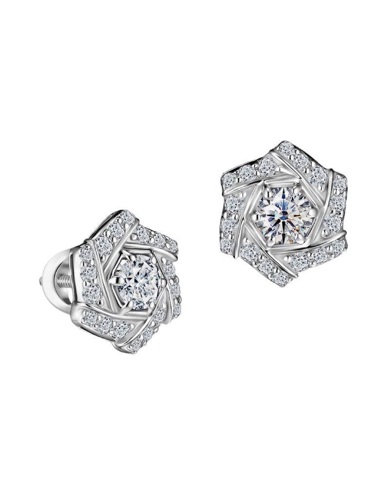 Alrosa Diamonds пусеты 9L214211S