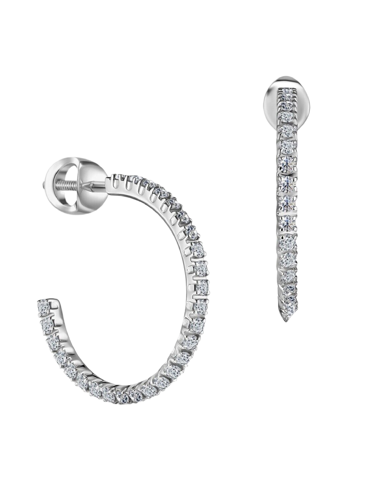 Alrosa Diamonds пусеты 9P261H21S